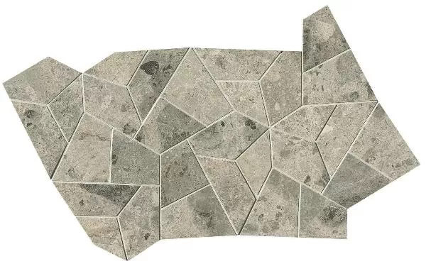 Мозаика fQNM Nativa Grey Fly Mosaico Satin 25x41.5