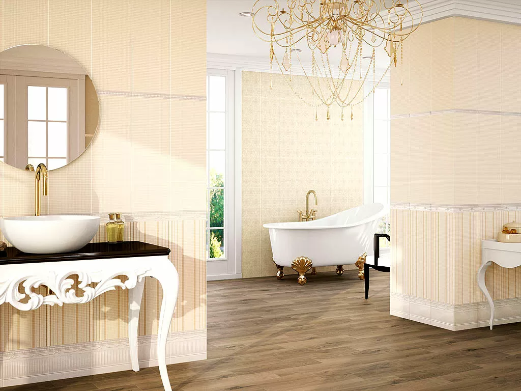 Плитка Loire Moldura Candes Ivory 5x25