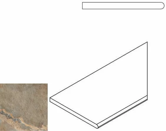 Керамогранит 620090000216 DARK BORDO ROUND DX 30x60