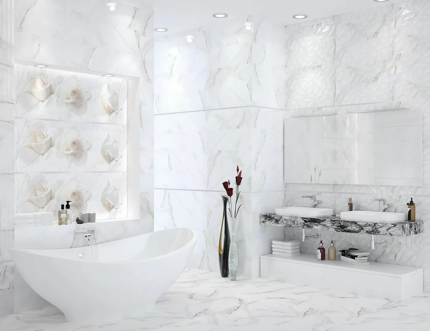 Мозаика Mk.Calacatta Floor33 15x30