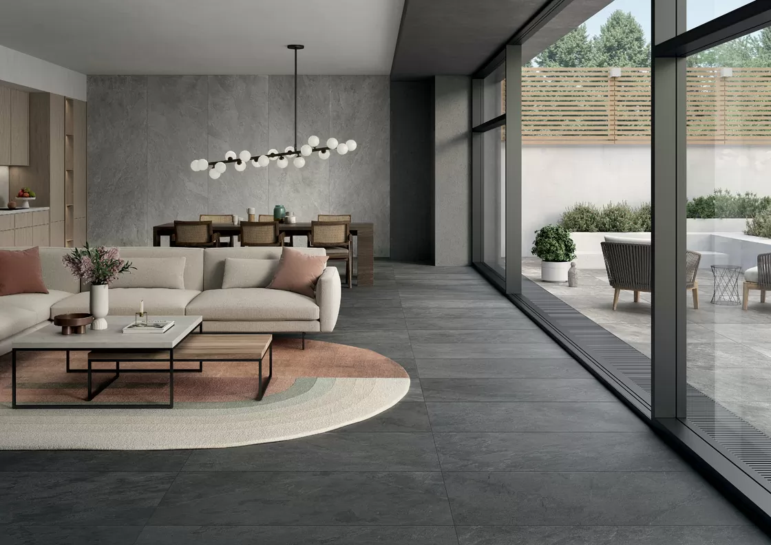 Керамогранит LSAWF00 Slimtech Dark Flow 5plus nat 100x300