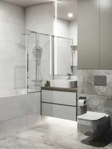 Керамогранит 16669 Sense серый рельеф 44,8х89,8