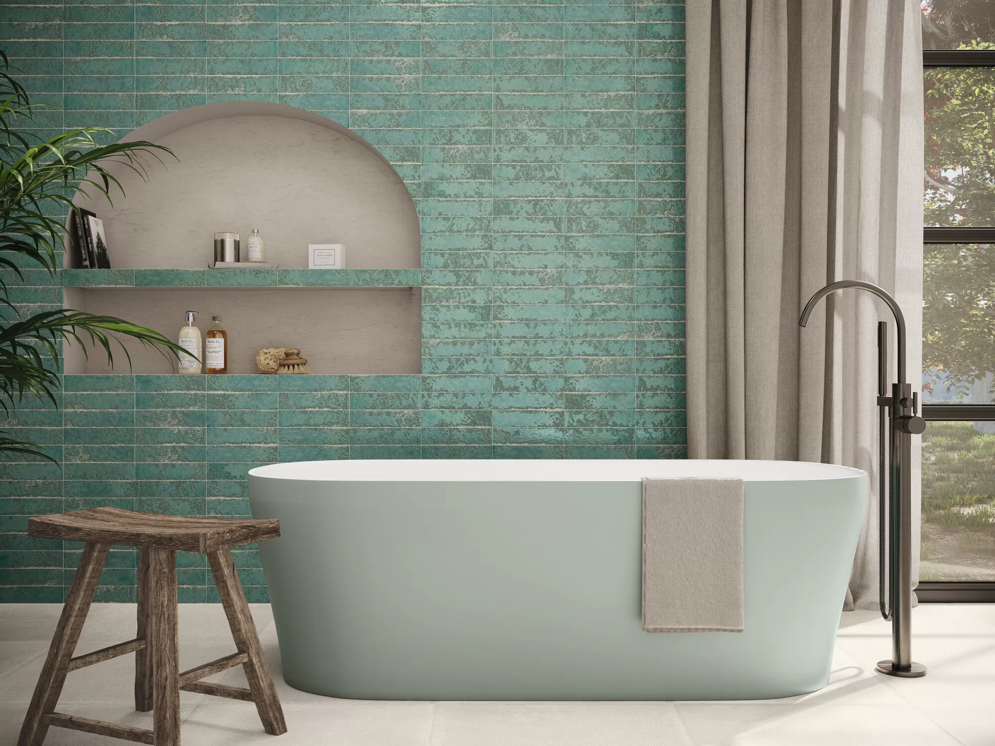 Плитка A041171 Pukka Teal Blue 6,4x26