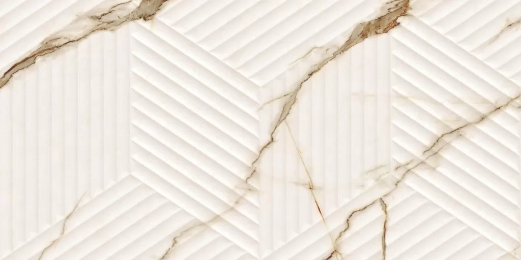 Плитка LE63063A-F53 Bianco Carrara Oro Cubo Rectificado 30х60