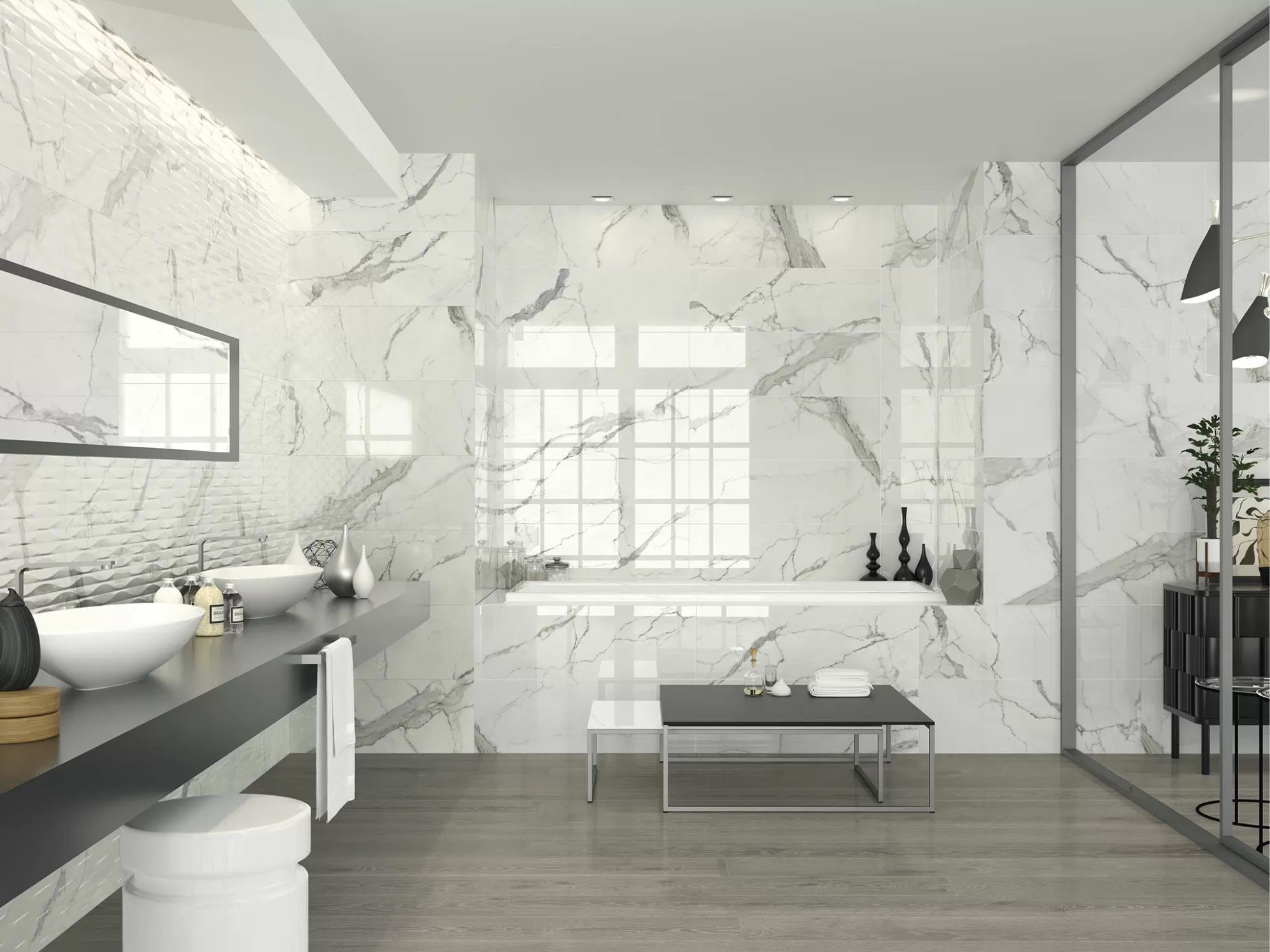 Плитка Statuario Brillo Rect 30x90