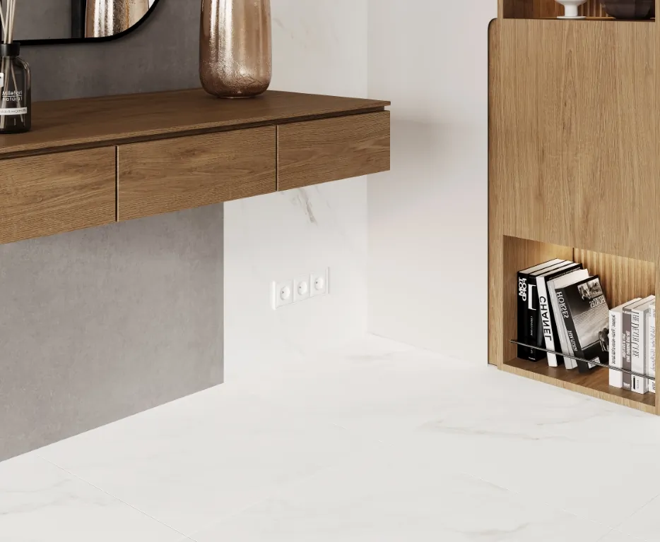 Керамогранит Calacatta Michael белый лаппатированный 60х120