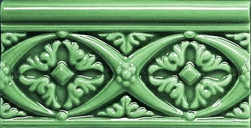 Плитка ADMO4006 RELIEVE BIZANTINO C/C VERDE OSCURO 7.5X15