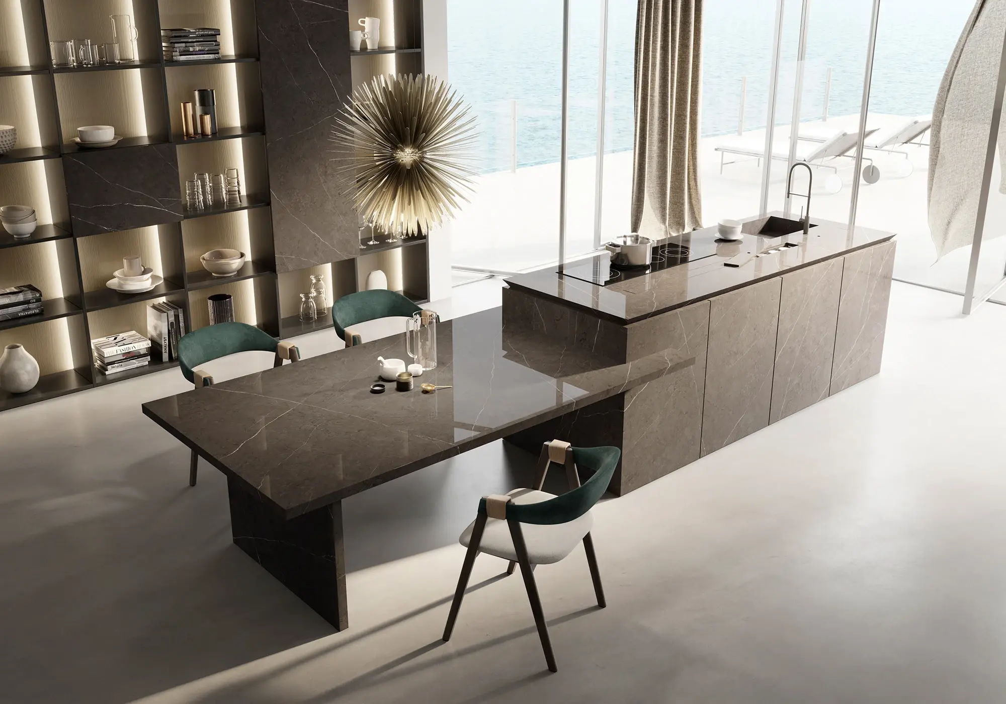 Керамогранит C221101561 Xlight Premium 120x120 Liem Dark Polished (6 мм)