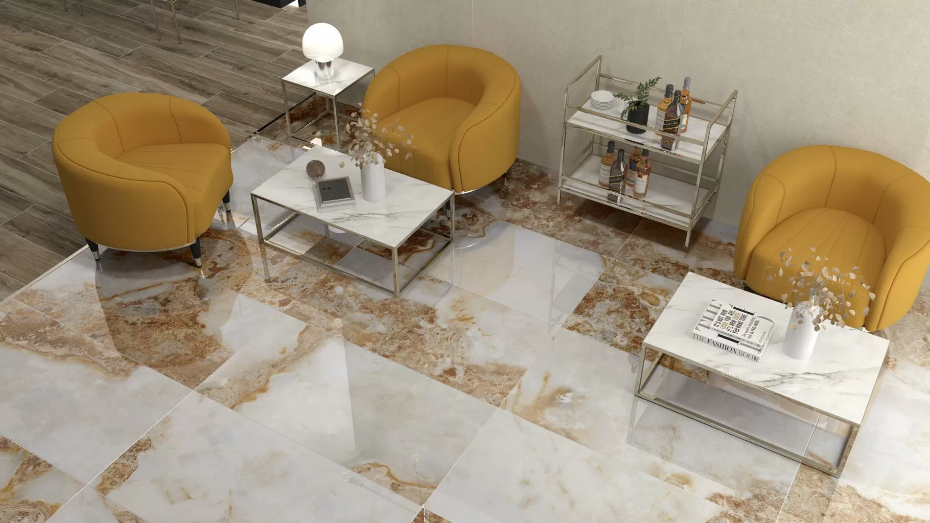 Мозаика MALLA HEX CR. LUX DANAE NAVI 32,5x22,5