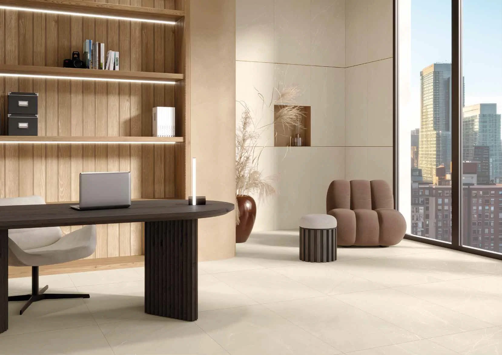 Керамогранит Walk Rigatino Ivory Rett 60x120