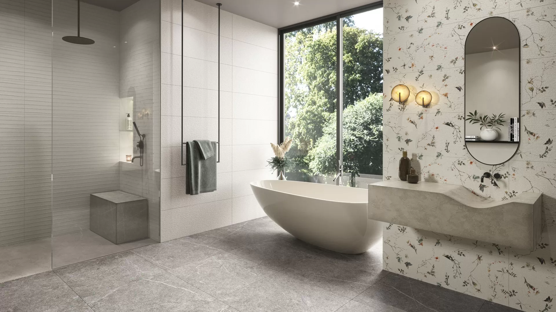 Плитка Sense R90 Sky White 30х90