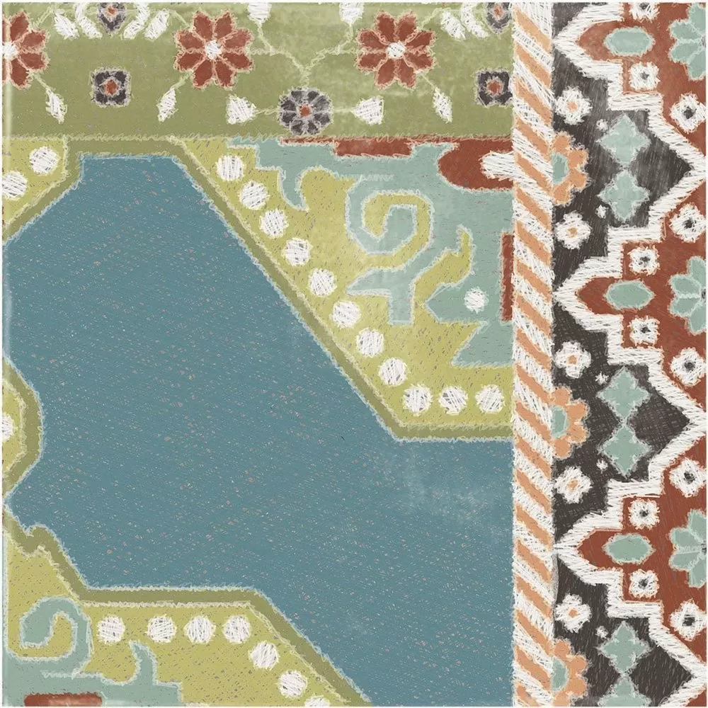 Керамогранит 0003351 PLAY CARPET MIX MULTICOLOR 20x20