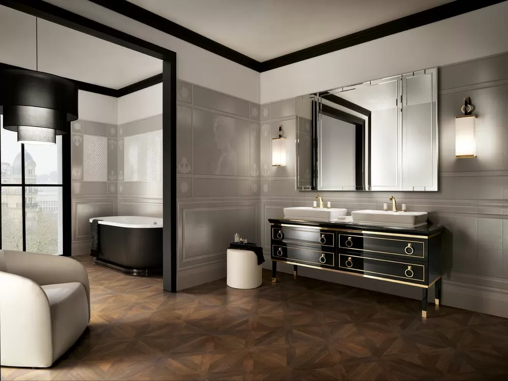 Плитка 110071 Ermitage Boiserie Avorio 25.5x78
