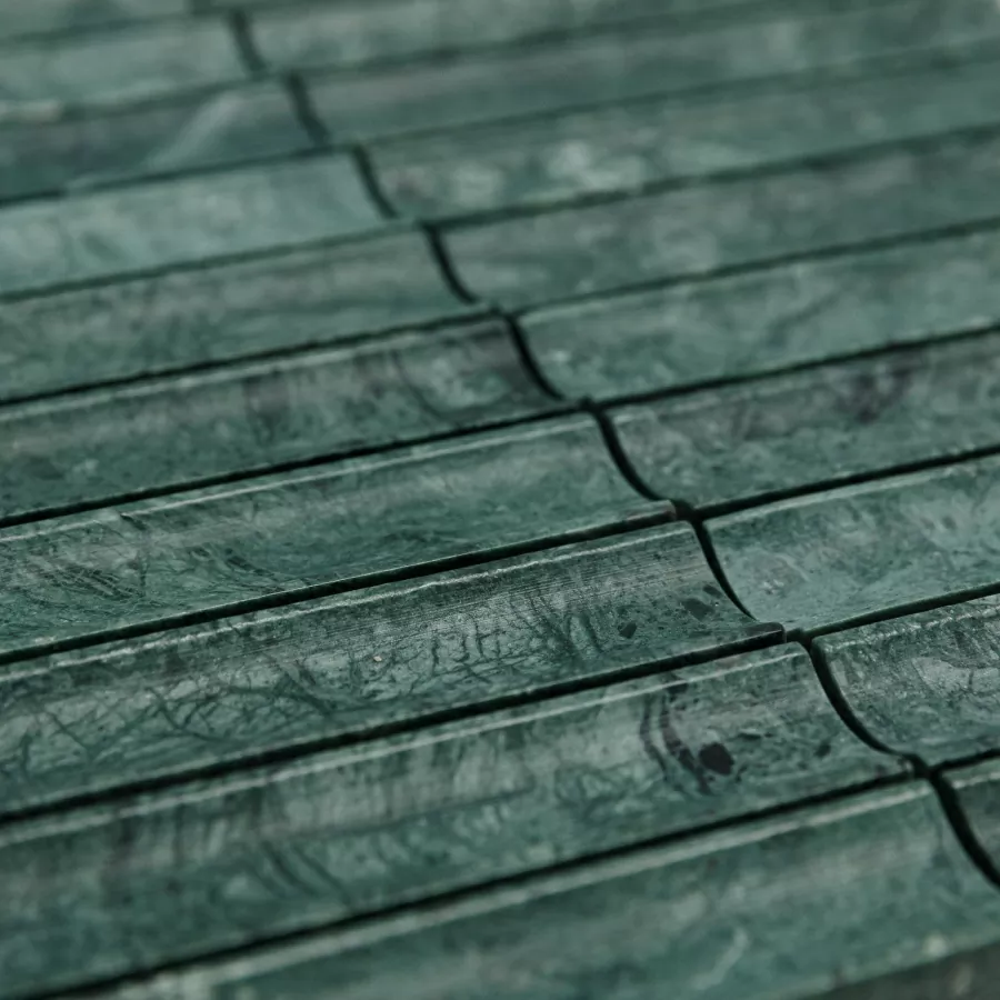 Мозаика PIX344 Spider Green, Concave матовая 30х151 305х318х12