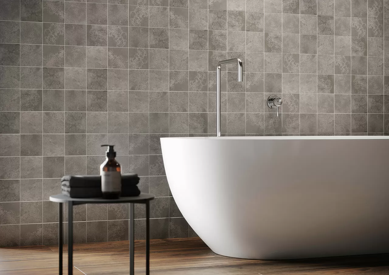 Керамогранит O-QNS-GGM401 Quenos лаппатированный темно-серый 79.8x79.8