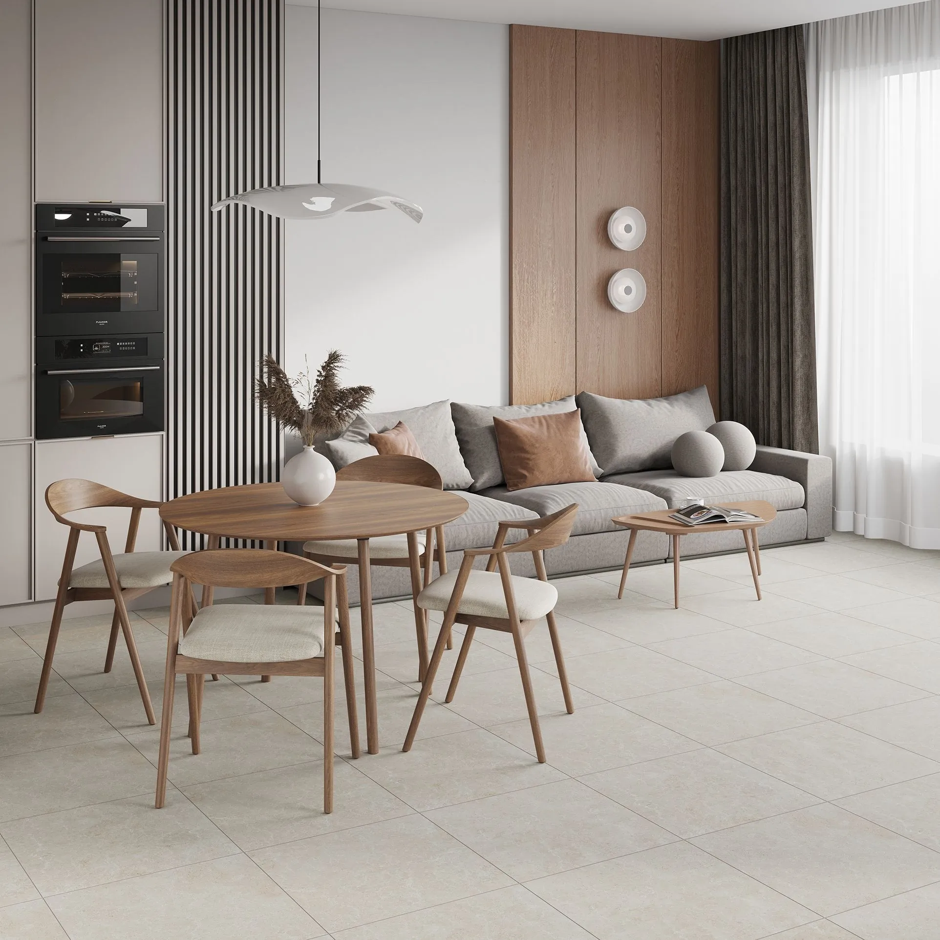 Керамогранит 7260-0035 Шварц декор светло-бежевый 30х60