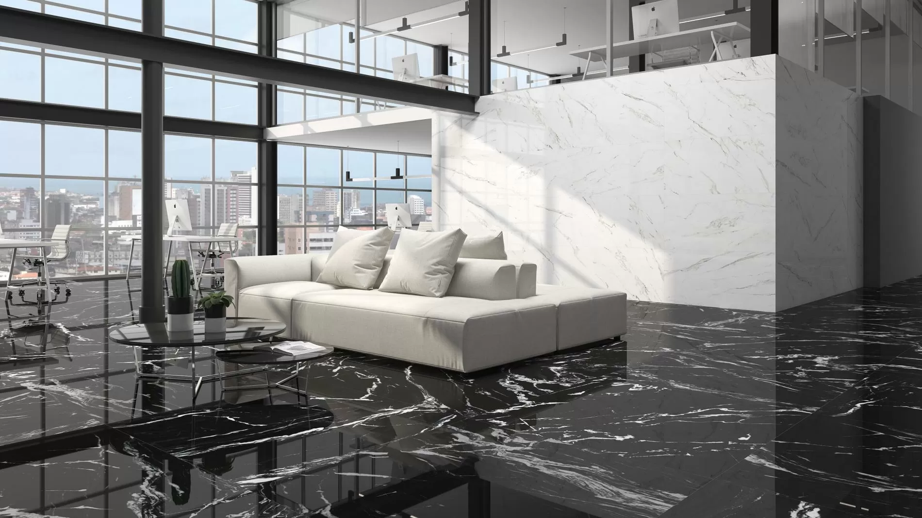 Мозаика MALLA HEX CR. LUX ILIRIA NERO 32,5x22,5