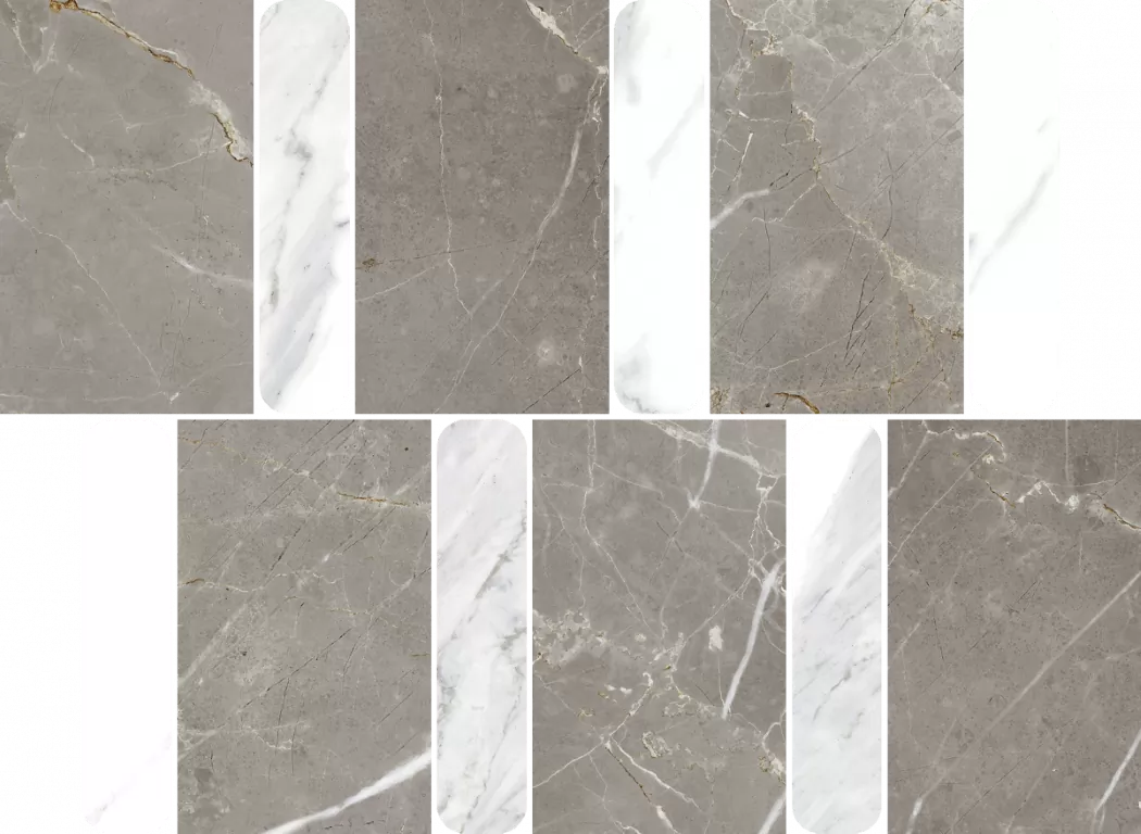 Мозаика 600110000979 Stellaris Grey Mosaico Argan Nat 36.8x26.9