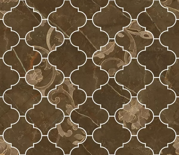 Мозаика 262623 MOSAICO ARABESCATO PULPIS MARRONE 35x35