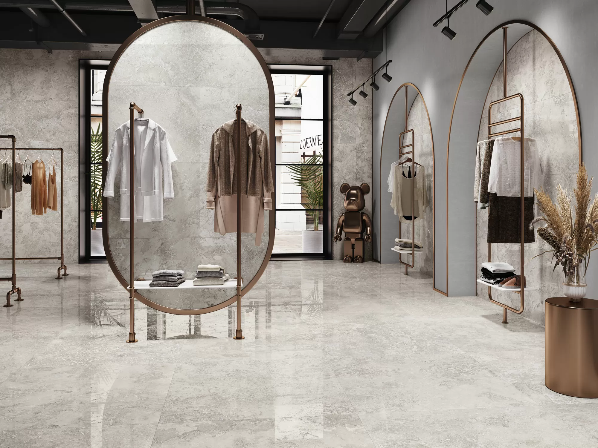Керамогранит Rapolano 1867 Grey Rect 100x100