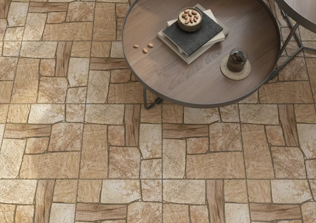 Керамогранит 16433 Exterio бежевая R12 29,8х29,8