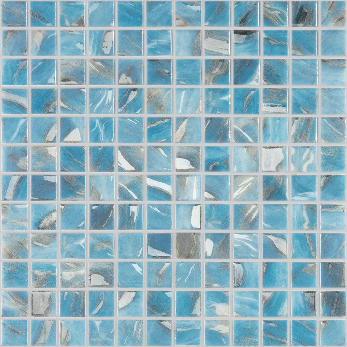 Мозаика Oasis Blue 7102 (на сетке) 25x25 31,7x31,7