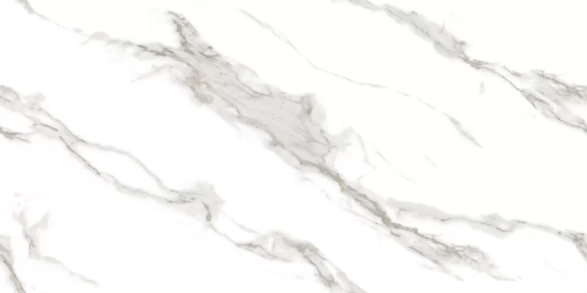 Керамогранит Calacatta Sharp Silver Белый Полированный 60х120
