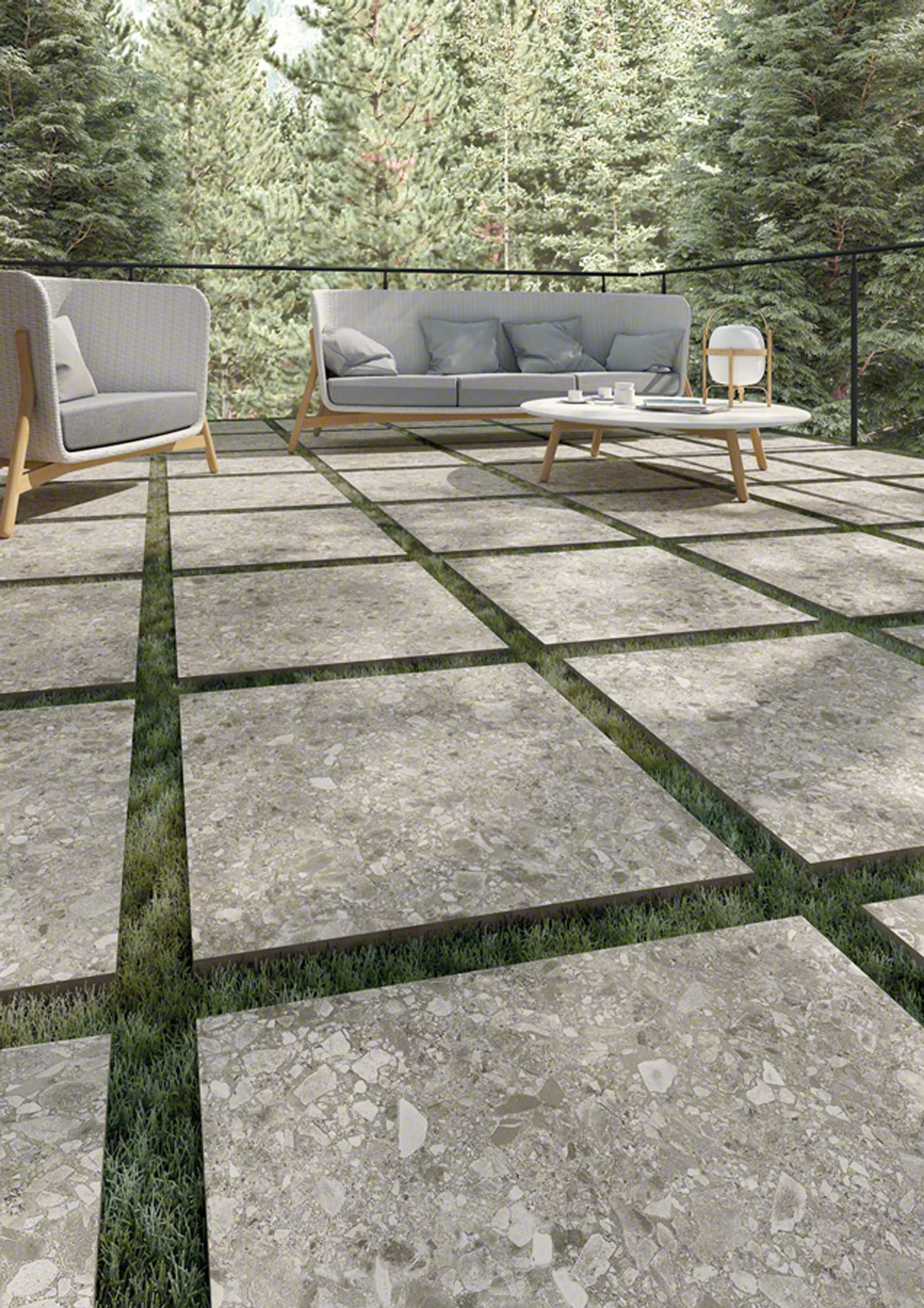 Мозаика Mosaico Aymaras Gris 24.2x39.5