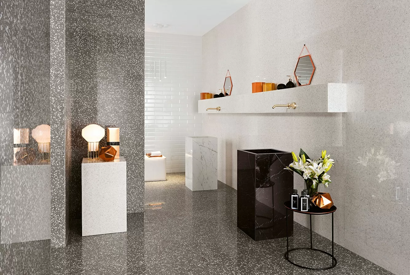 Плитка 9MTW Marvel Terrazzo White 40x80