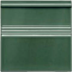 Плитка ADMO5205 Rodapie Clasico C/C Verde Oscuro 15x15