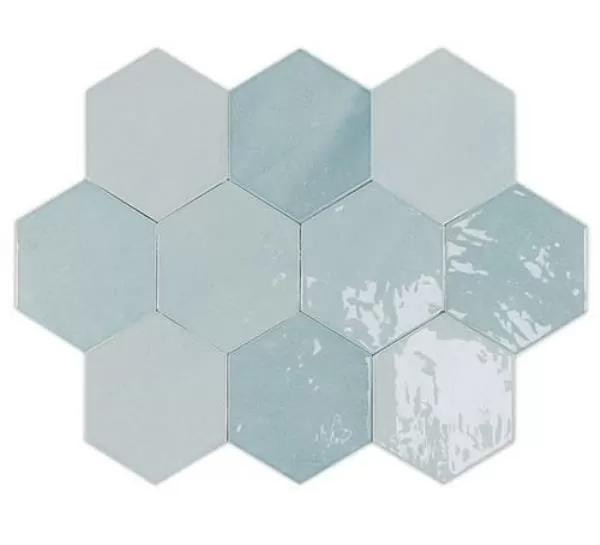 Плитка 122081 ZELLIGE HEXA AQUA 10,8x12,4