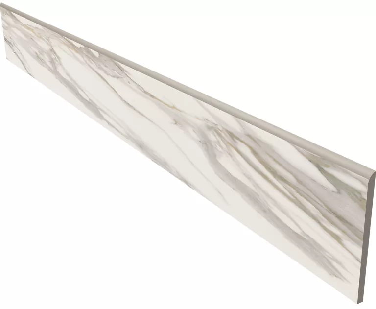 Керамогранит Плинтус RM01 Miramare White неполированный 7x60