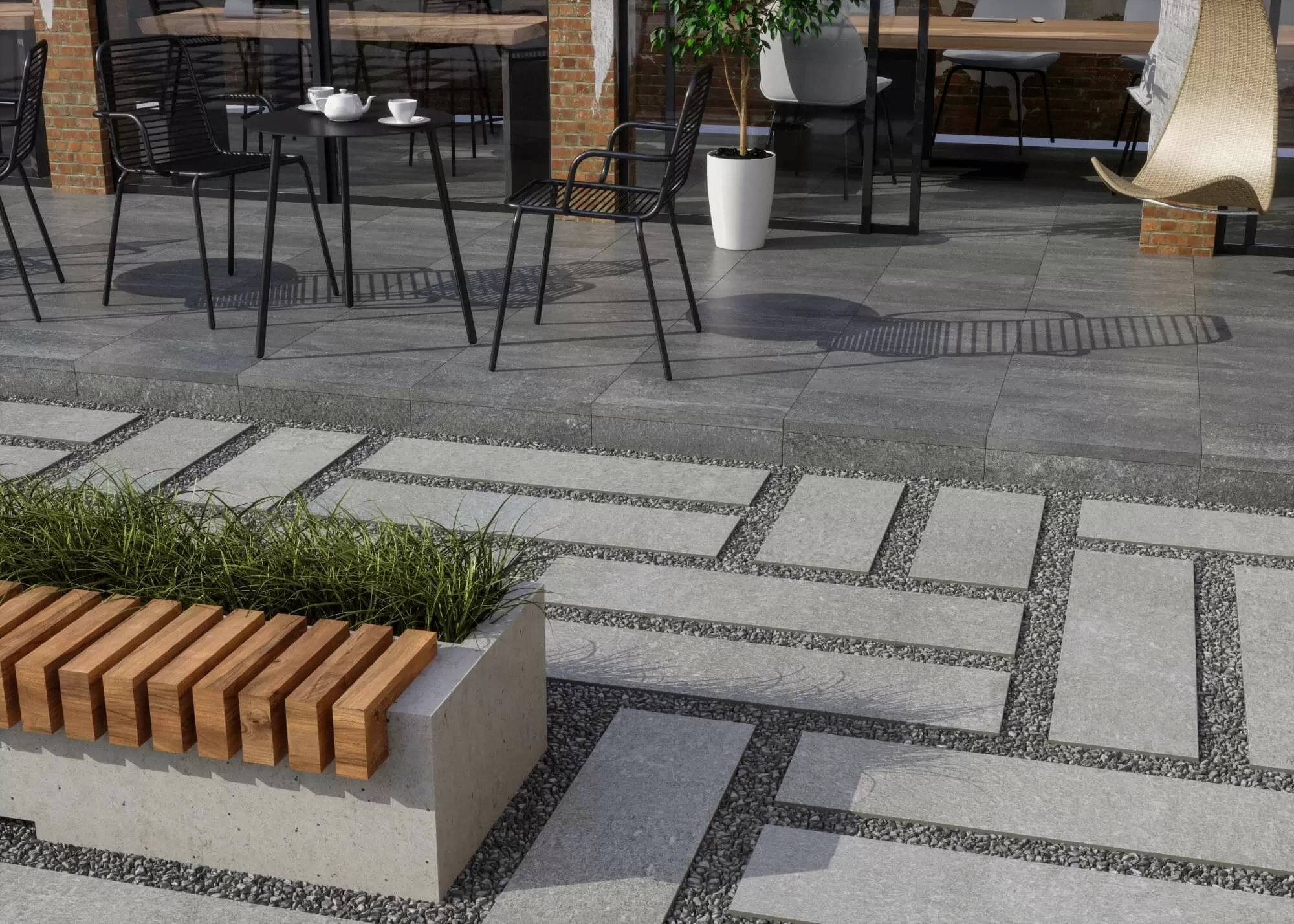 Керамогранит DD505000R Про Нордиксерый темный натуральный обрезной 60*119.5