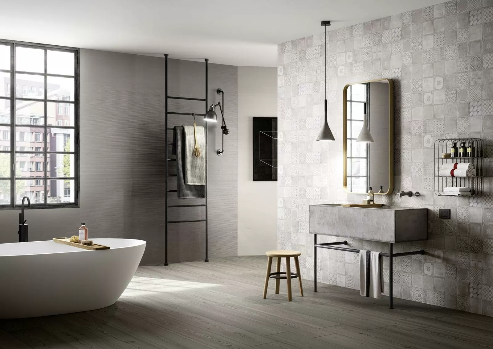 Мозаика MMQZ Materika Mosaico Antracite 40x40