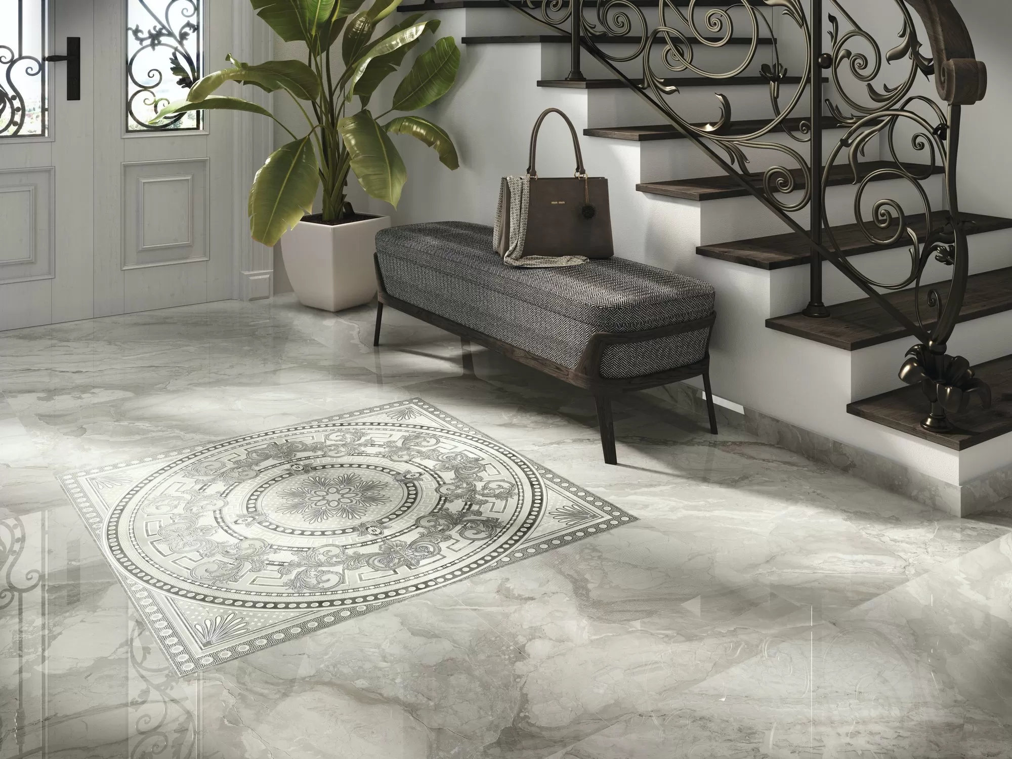 Плитка A037054 Cenefa Rex Cream 10x25