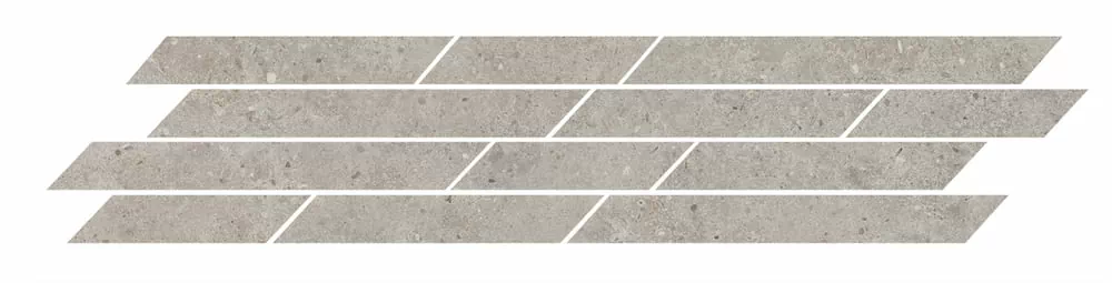 Мозаика T036/SG6537 Риккарди мозаичный серый светлый матовый 46,8x9,8