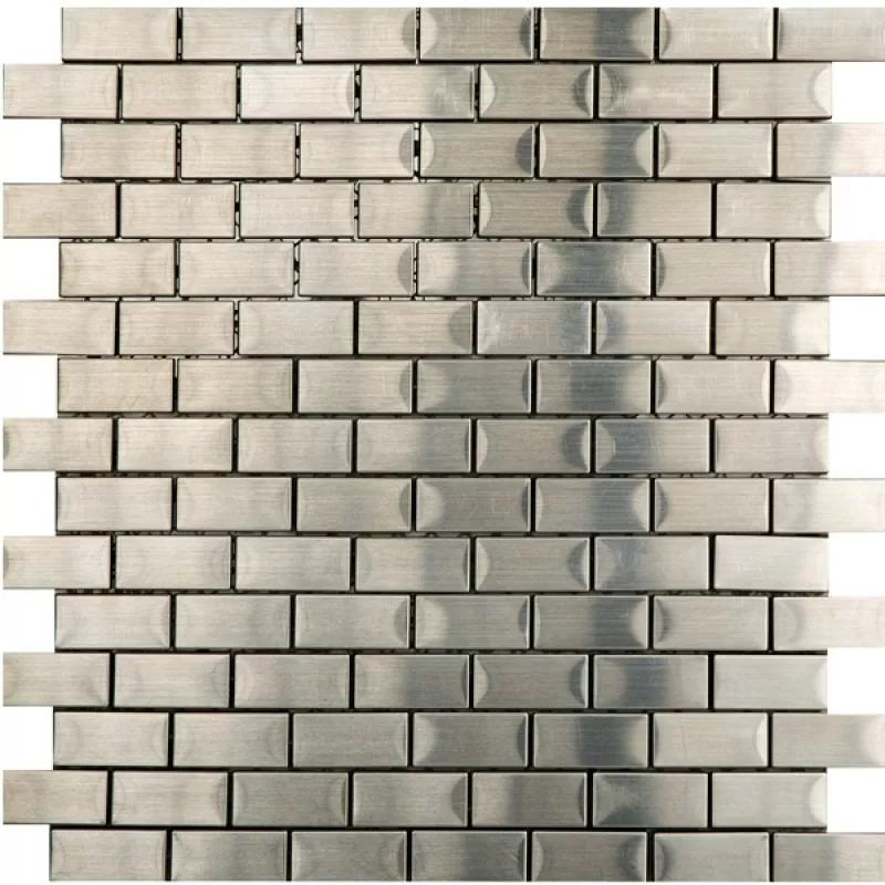 Мозаика Mosaico Brick Acero 2x4 Malla