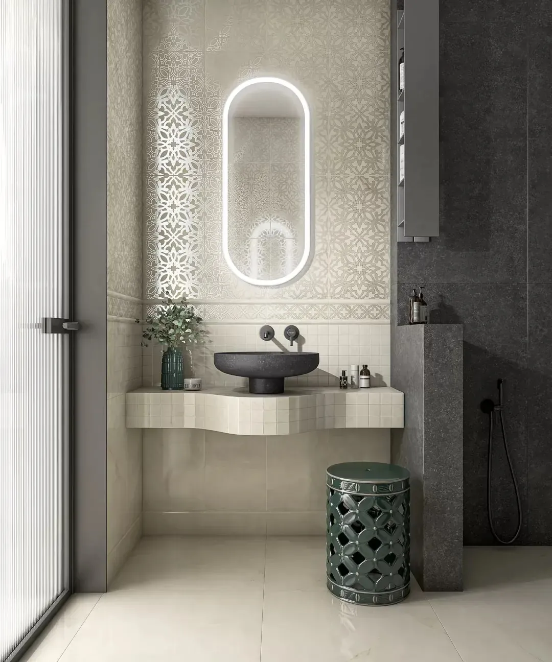 Керамогранит KM6060G0432R Махкама бежевый светлый лаппатированный обрезной 60x60x0,9