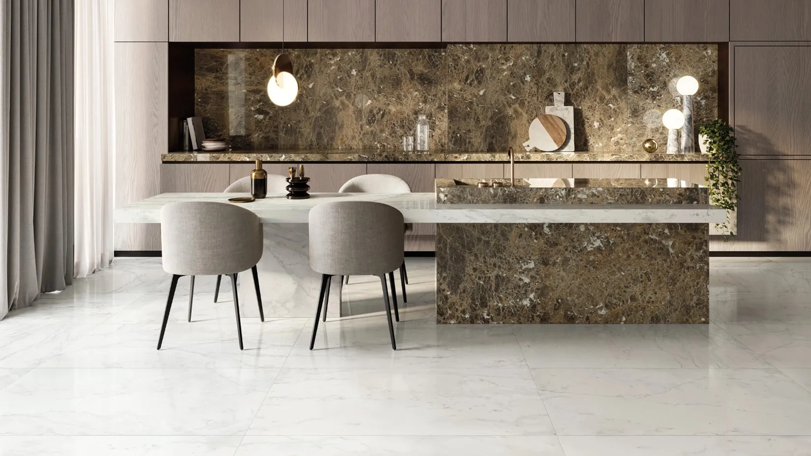 Керамогранит 610130004619 Charme Deluxe Фантастико Плинтус Нат Рет 7,2x80