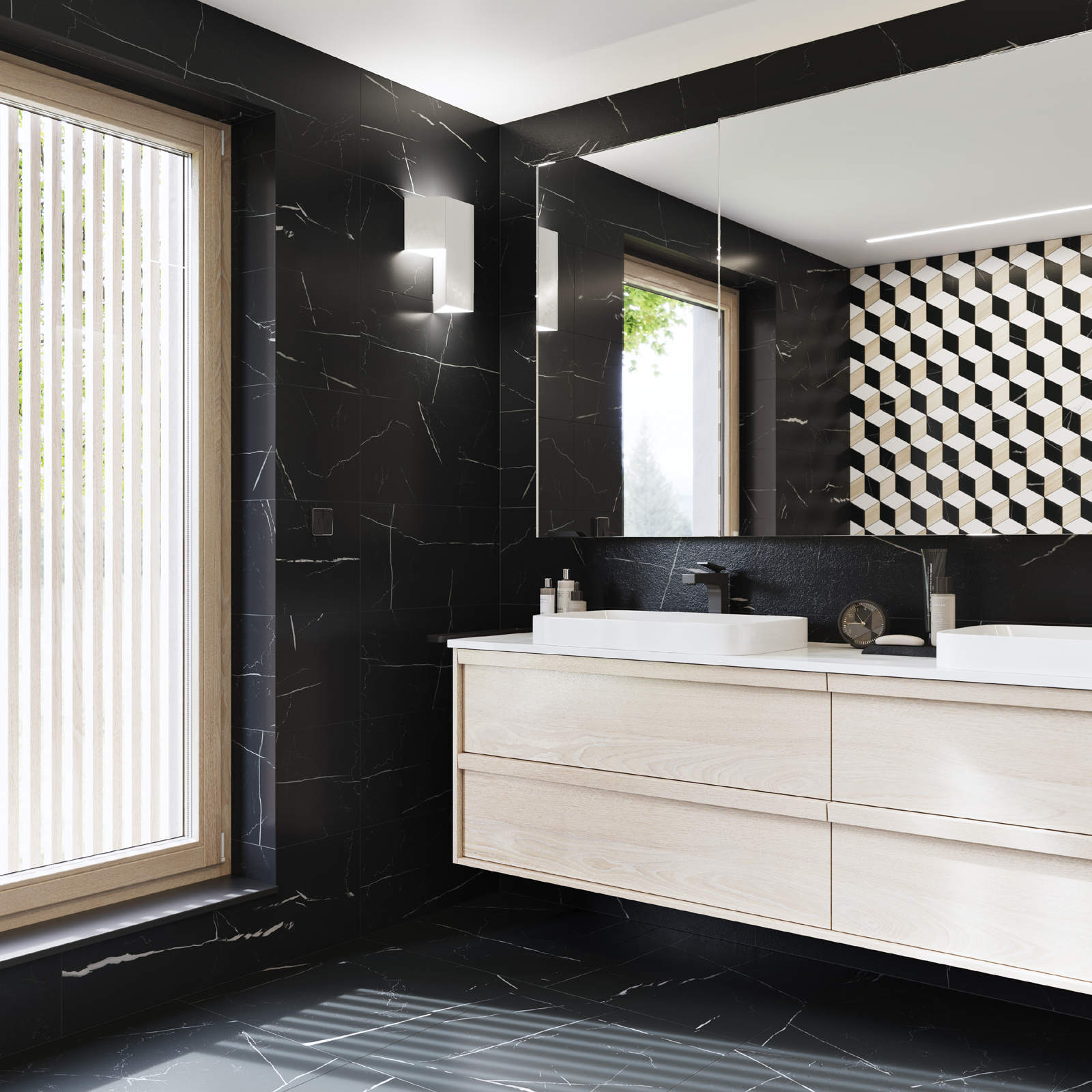 Керамогранит DAK63833 FLASH black matt 60x60