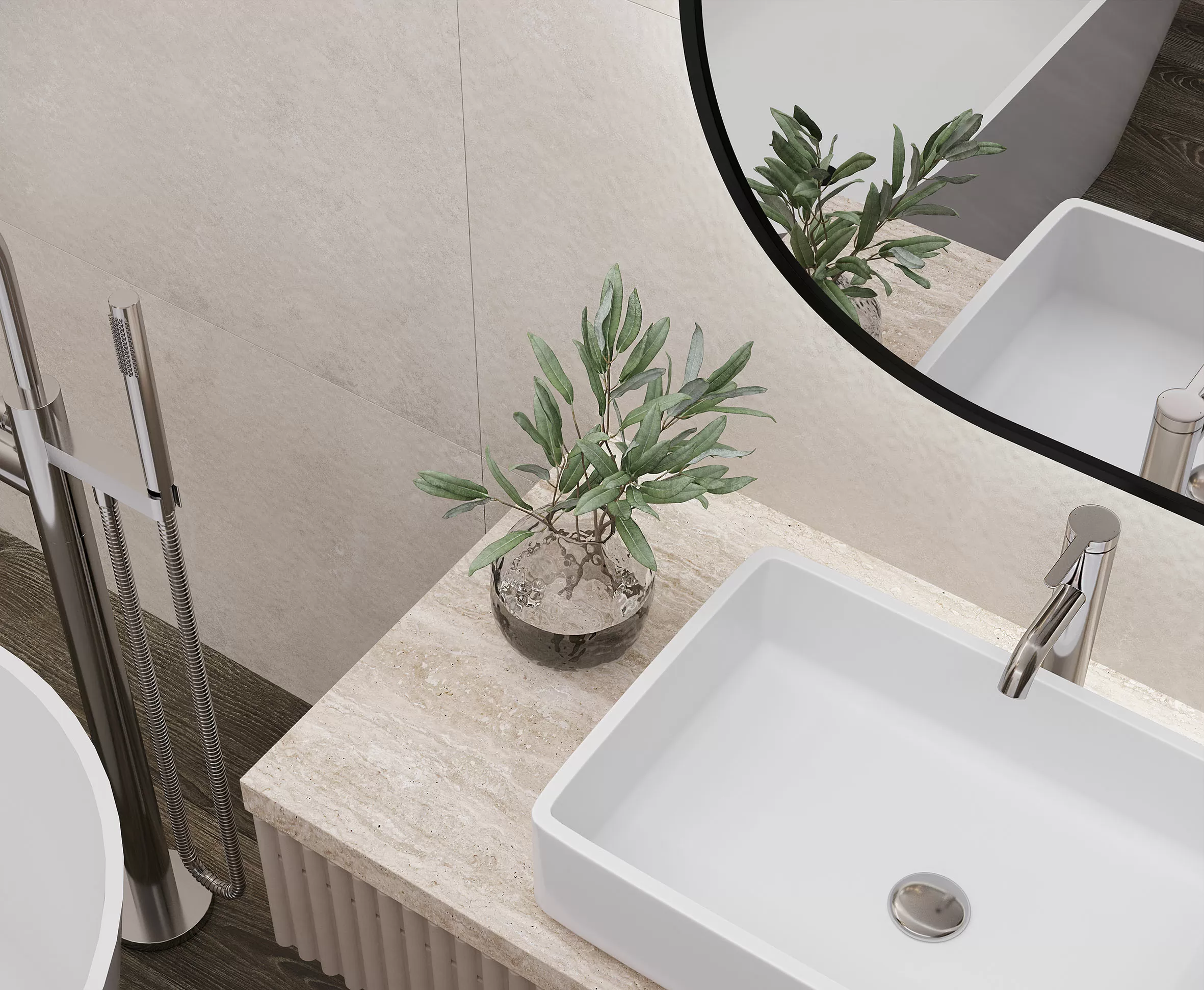 Керамогранит Charon Cream Cтруктурный Карвинг 60x120