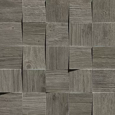 Керамогранит AMV4 Axi Grey Timber Mosaico 3D 35x35