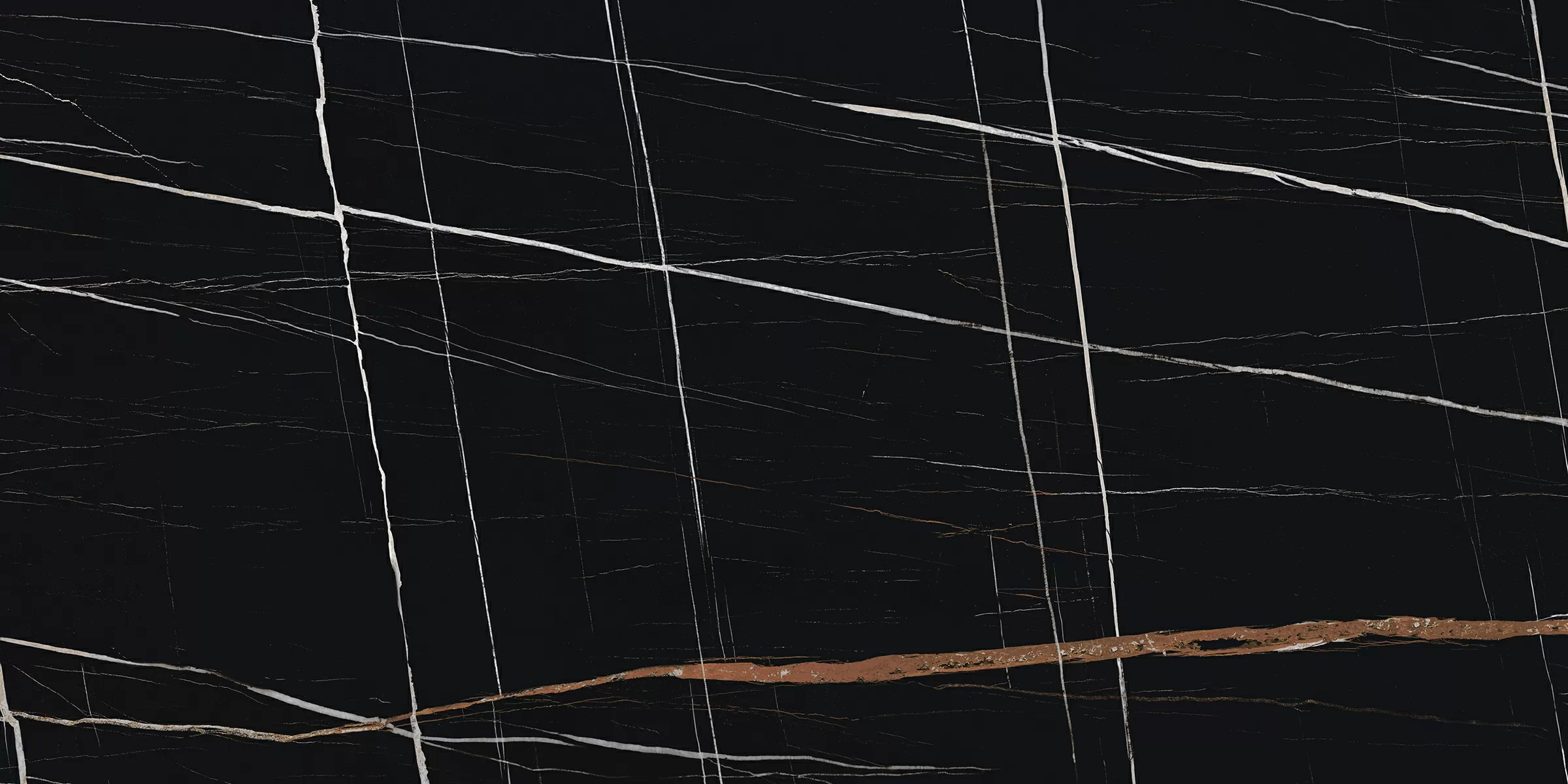 Керамогранит K-1004/MR Marble Trend Nero Dorato 600x1200x10