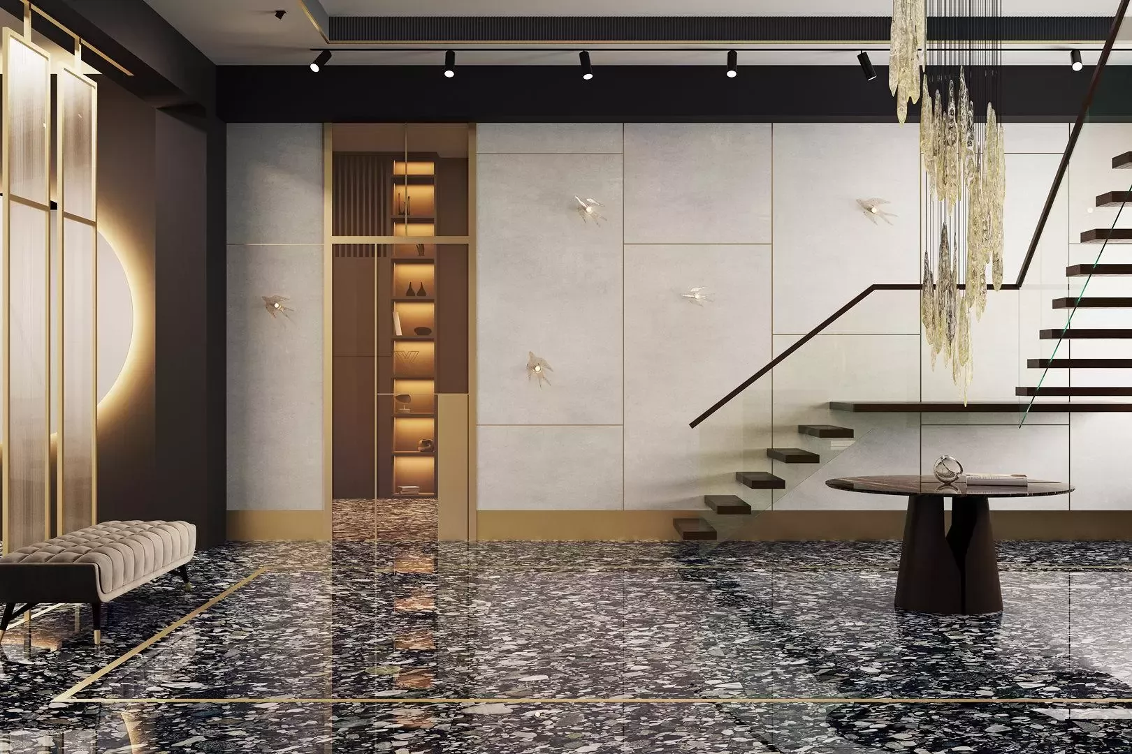 Керамогранит SG070000R Beton Beige Chiaro 119.5x320х11