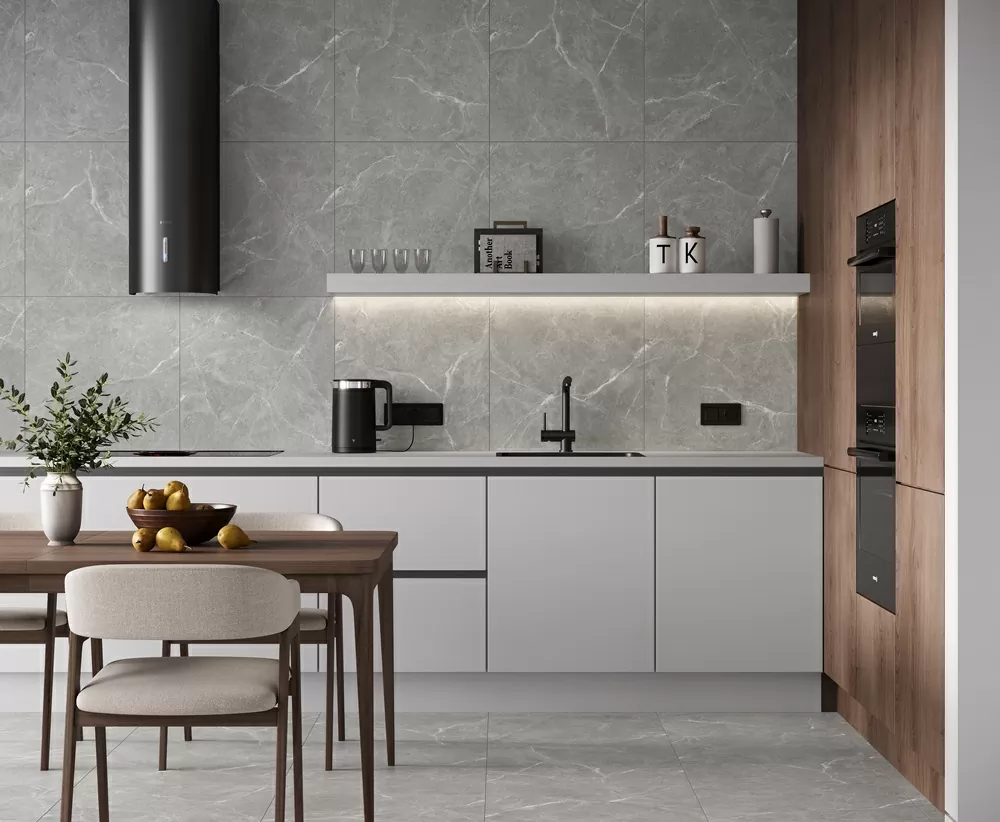Керамогранит Stone Cool Grey Серый Полированный 60х120