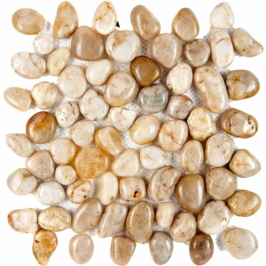Мозаика PIX267 Мозаика из гальки White stone 30.5х30.5