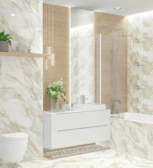 Плитка 588182001 Calacatta Oro Struttura Decor 24.2x70