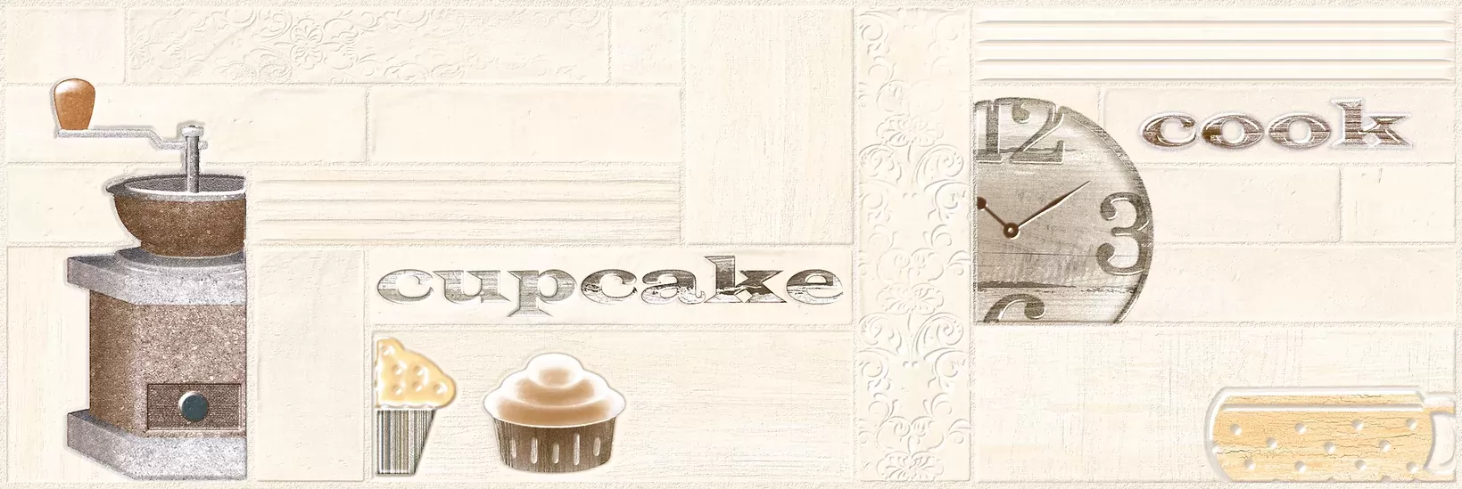 Плитка BRICK COOK XL BEIGE rev. 25х75