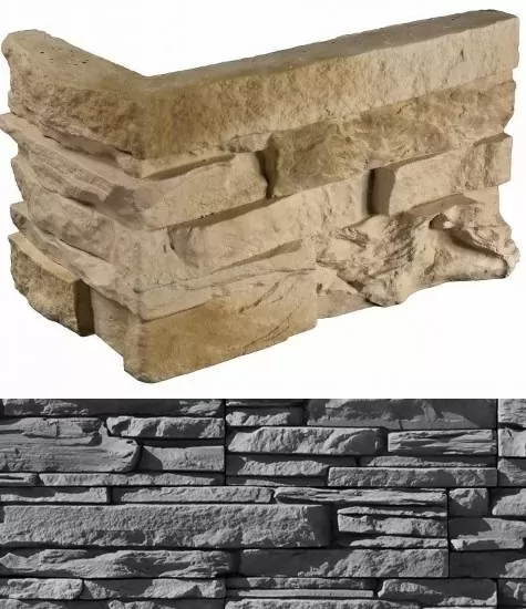 Искусственный камень 109-85 Кросс Фелл угловой 7х25,5x10 (6х15,5x10)