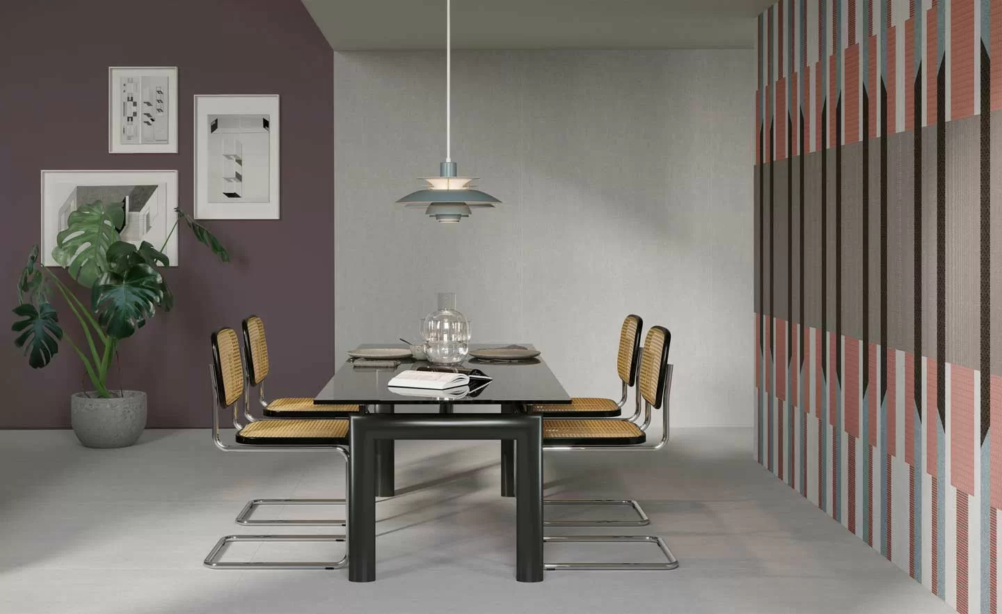 Керамогранит 769483 Chimera Decoro Empatia Nero Mat Ret 6mm 60x120